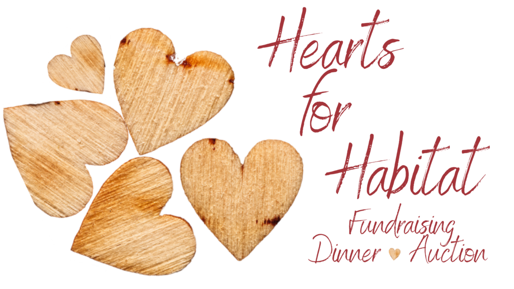 2021-09-18 Hearts for Habitat, Fundraising Dinner + Auction logo